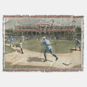Manta Tejida Partido de Béisbol de la Liga Nacional 1886