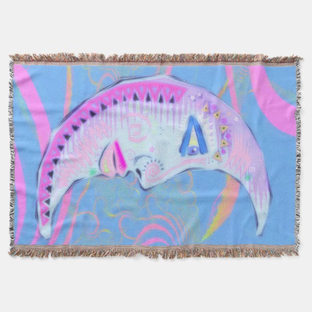 Manta Tejida Pastello Luna (Anverso)