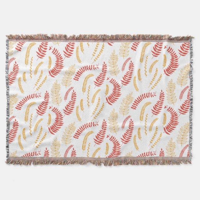 Manta Tejida Patrón floral (Anverso)