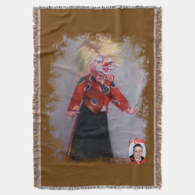 Manta Tejida Payaso/Pallaso/Clown (Frente vertical)