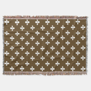 Manta Tejida Pecan Neutral Fleur de Lys