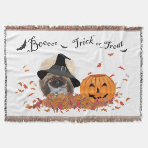 Manta Tejida Pekingese Throw Blanket