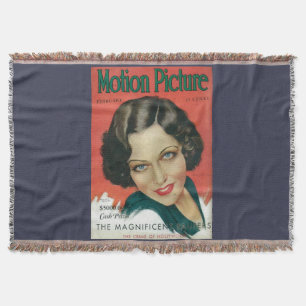 Manta Tejida Película Foto Febrero 1931 Portada de Gloria Swans