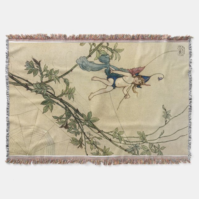 Manta Tejida Pero el duende malicioso fue asentado en el hilo (Anverso)