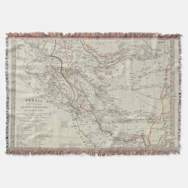 Manta Tejida Persia, imperio otomano (Anverso)