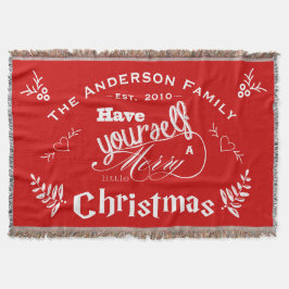 Manta Tejida Personaliza Tener A Ti Mismos Buenos Navidades