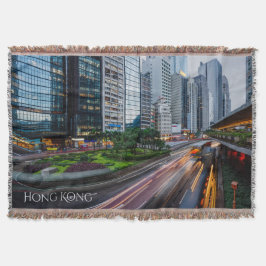 Manta Tejida Personalizado de tránsito de Hong Kong arroja mant
