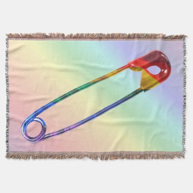 Manta Tejida Pin seguro (Anverso)