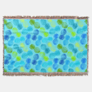 Manta Tejida Piña tropical mona hawaiana