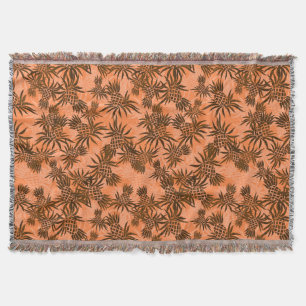 Manta Tejida Pineapple Camo Hawaiian Throw Blanket
