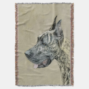 Manta Tejida Pintura de gran dano (Brindle) - Arte original del