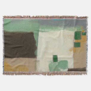 Manta Tejida Pintura expresionista con pincel fuerte