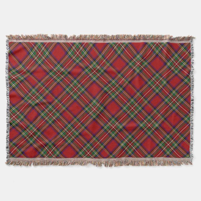 Manta Tejida PixDezines clan stewart tartan (Anverso)
