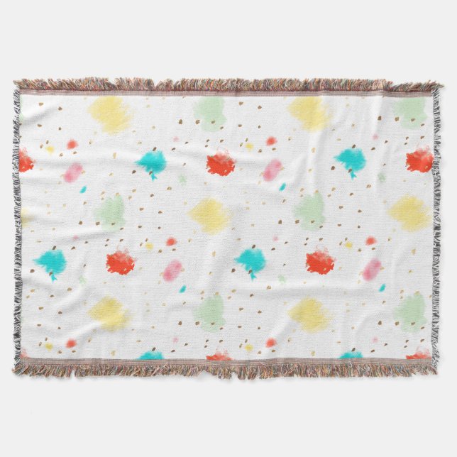 Manta Tejida PixDezines Sprinkles/Falso Oro para Cupcake (Anverso)