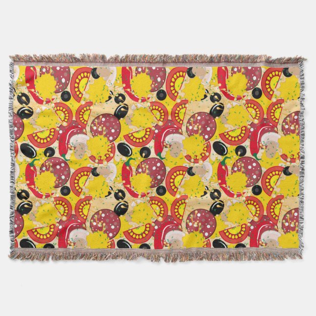 Manta Tejida Pizza (Anverso)