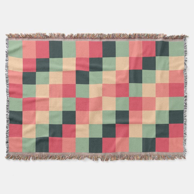 Manta Tejida Plazas coloridas 015 (Anverso)