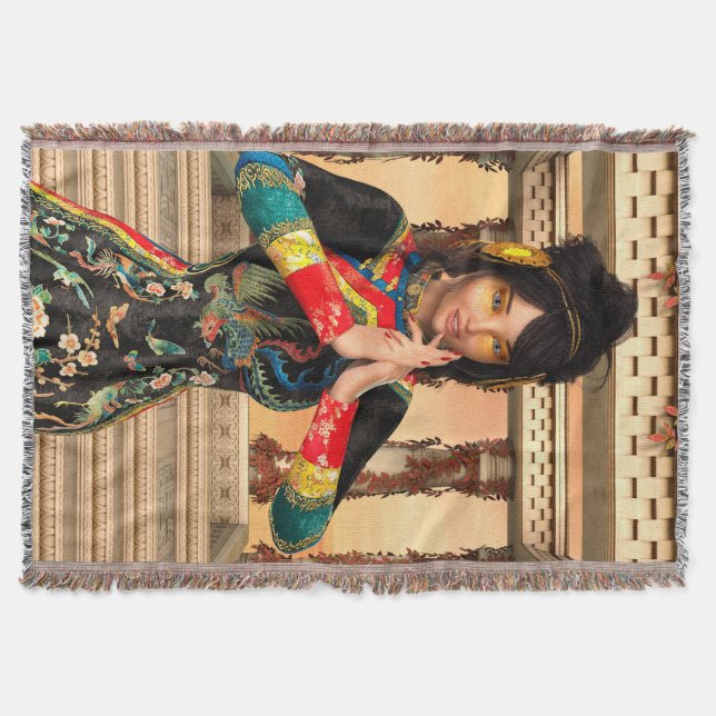 Manta Tejida Princesa de China (Anverso)