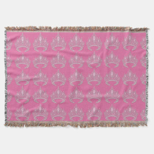 Manta Tejida Princess Tiara Throw Blanket