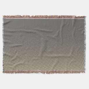 Manta Tejida Puntos divertidos Patrón de arena gris + tu idea