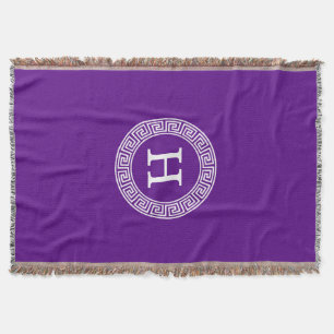Manta Tejida Purple Whats Crónica Griega Marco De Rand Monogram