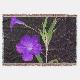 Manta Tejida Púrpura de Petunia
