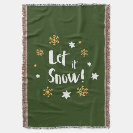 Manta Tejida "¡Que nieve!" Navidades de caligrafía