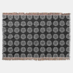 Manta Tejida Raven Mandala