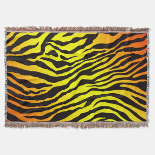 Manta Tejida Rayas del tigre