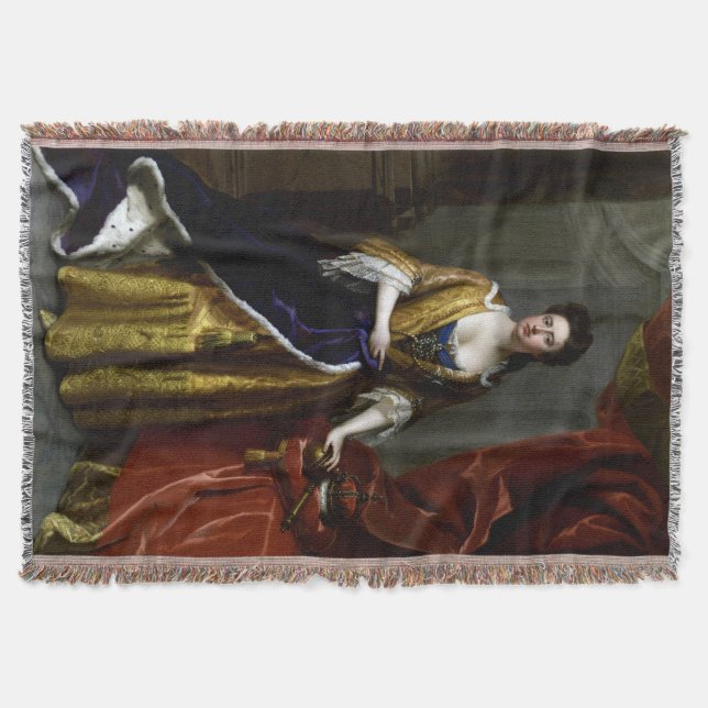 Manta Tejida Reina Ana de Gran Bretaña e Irlanda (Anverso)