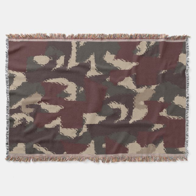 Manta Tejida Resumen Modelo de camuflaje militar (Anverso)