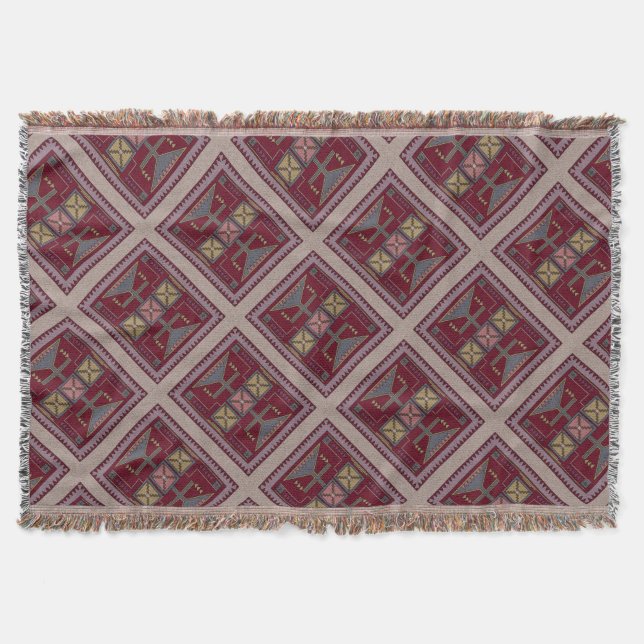 Manta Tejida Retro del Suroeste (Anverso)