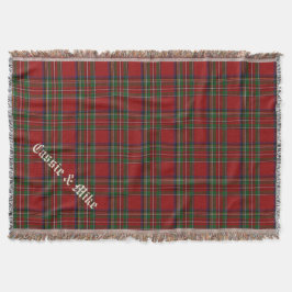 Manta Tejida Royal Stewart Tartan Plaid Personalizado Throw Bla