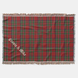 Manta Tejida Royal Stewart Tartan Plaid Personalizado Throw Bla
