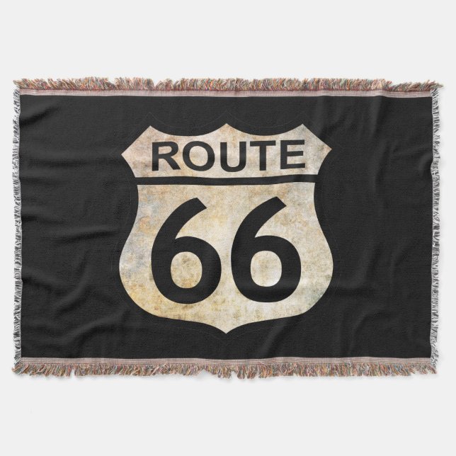Manta Tejida Ruta 66 (Anverso)