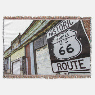 Manta Tejida Ruta 66