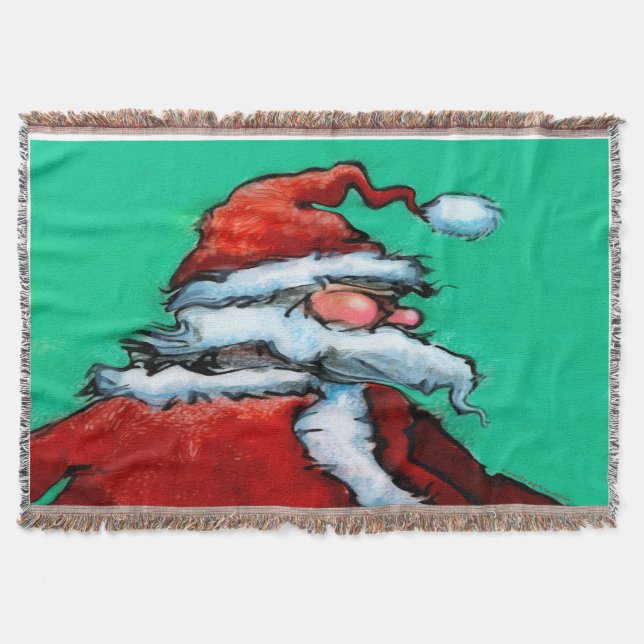 Manta Tejida Santa Claus (Anverso)