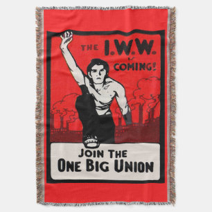 Manta Tejida se acerca el IWW de alrededor de 1905