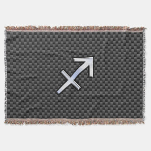 Manta Tejida Signo zodiacal Sagitario estilo fibra de carbono n