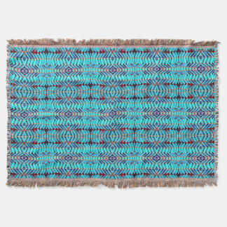Manta Tejida Sinfonía de hojas, Aqua