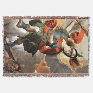 Manta Tejida St Michael el Archangel Throw Blanket