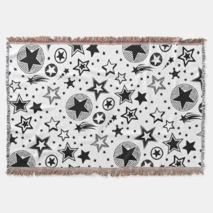 Manta Tejida Stars Tattoos negro + tus ideas