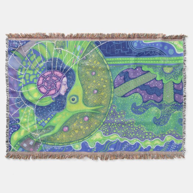 Manta Tejida Sueño de luna llena (Anverso)