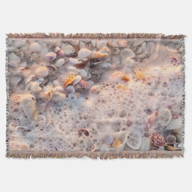 Manta Tejida Surf Entrante Y Cascos Marinos En La Isla De Sanib (Anverso)