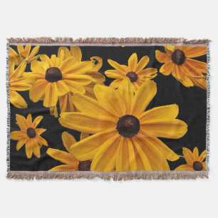 Manta Tejida Susan Flowers Floral Throw Blanket