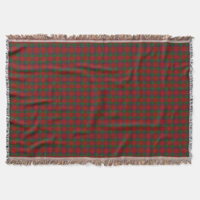 Manta Tejida Tartan del Clan Escocés Sinclair (Anverso)