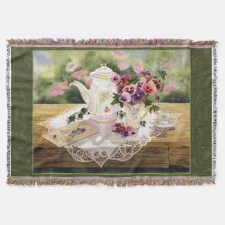 Manta Tejida Té del Victorian