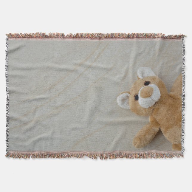 Manta Tejida Teddy Bear Marble Throth Blaket (Anverso)