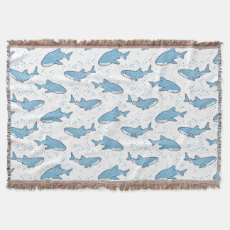 Manta Tejida Tiburón ballena estrellado (luz)