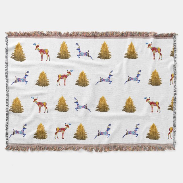 Manta Tejida Tiempo de Navidades de apertura (Anverso)