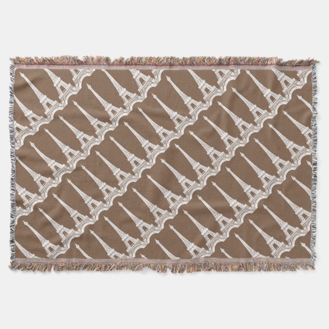 Manta Tejida Torres Eiffel (Anverso)